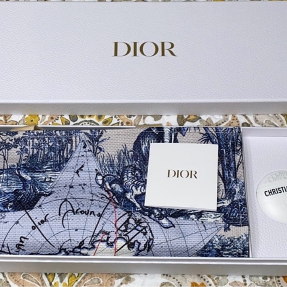 Dior Blue and White Tote